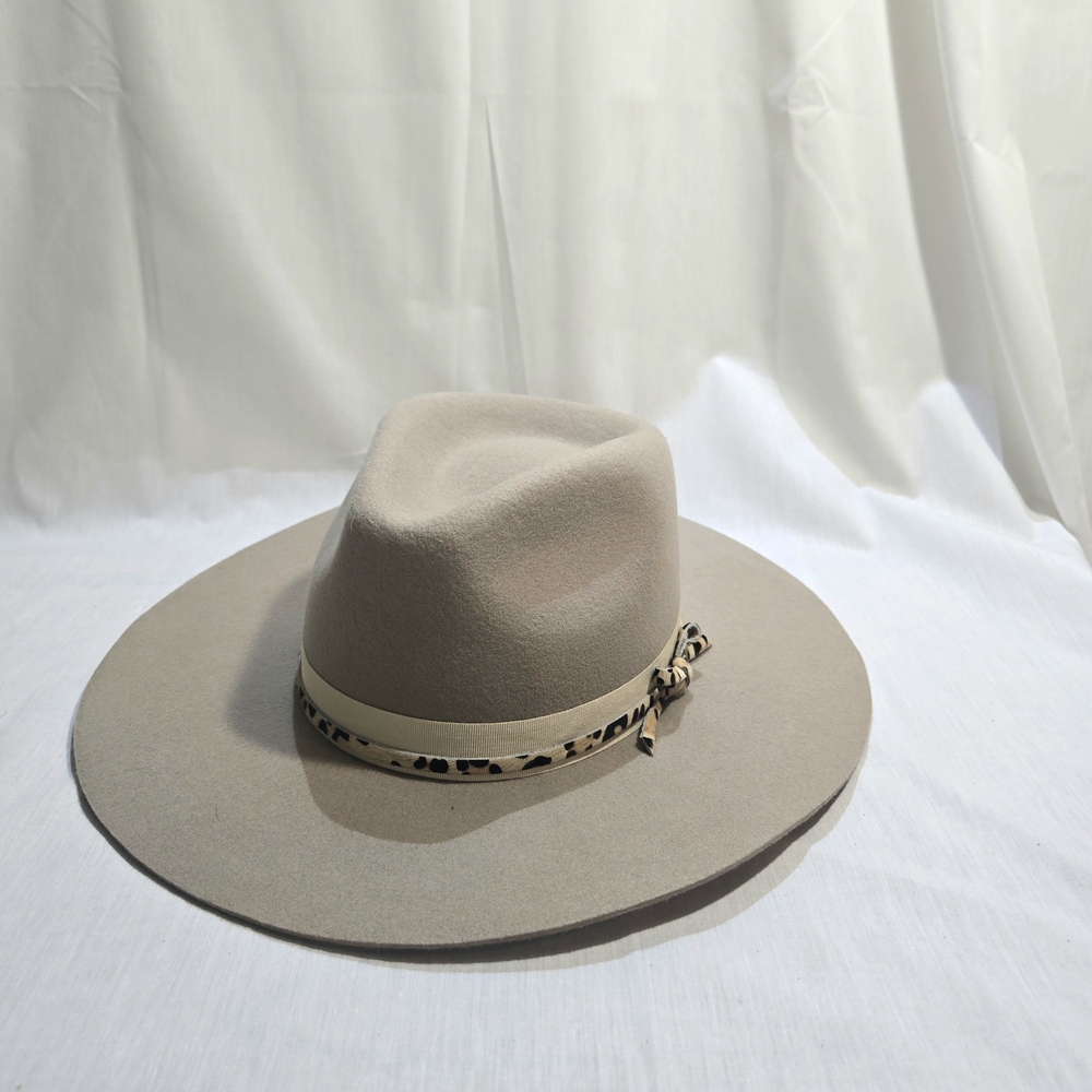 Wyeth by Todd Magill Tan Fedora with Leopard Band
